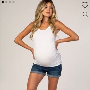 A Pea In The Pod Maternity Jean Shorts Size Small